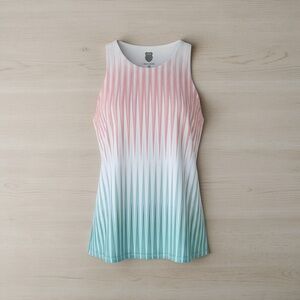 K-Swiss Coral, White & Mint Gradient Racerback Tank